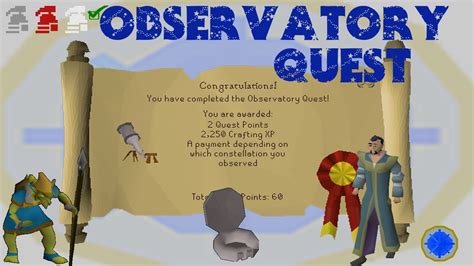 After the quest, he is found in the observatory itself. . Osrs observatory quest